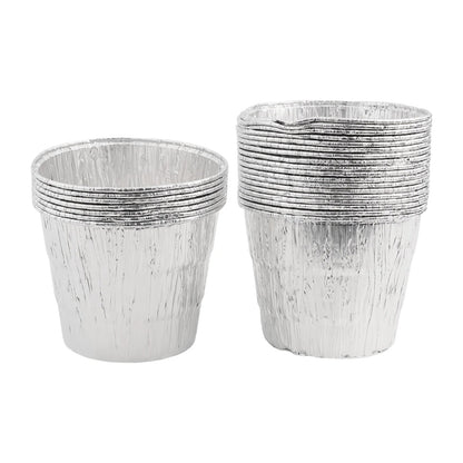 LEENKEA BBQ Grease Drip Bucket Inserts, Tin Foil, 25 Pack