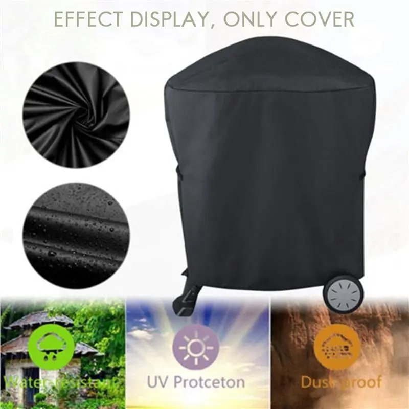 Waterproof Oxford BBQ Cover for Weber Q1000 and Q2000 Series, 54 x 76 x 69cm