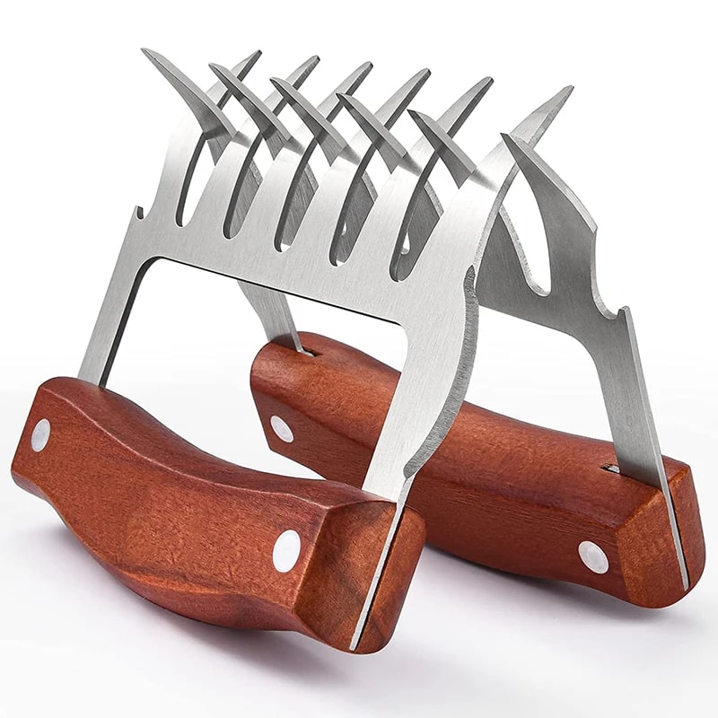 GLANYOMI Stainless Steel Meat Claws for Pulled Pork, Chicken and BBQ Carving, Pair