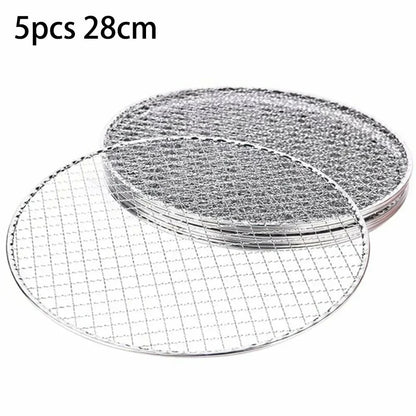 Round Metal Wire Grill Racks, 5 Pack, 25cm, 28cm or 33cm Diameter - 28CM