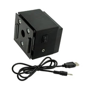 Rechargeable Rotisserie Grill Motor, DC 5V, 4 RPM, Black Metal