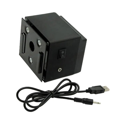 Rechargeable Rotisserie Grill Motor, DC 5V, 4 RPM, Black Metal