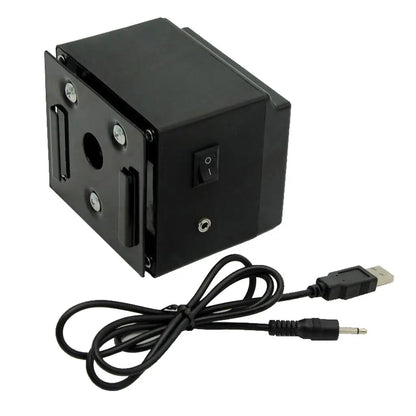 Rechargeable Rotisserie Grill Motor, DC 5V, 4 RPM, Black Metal