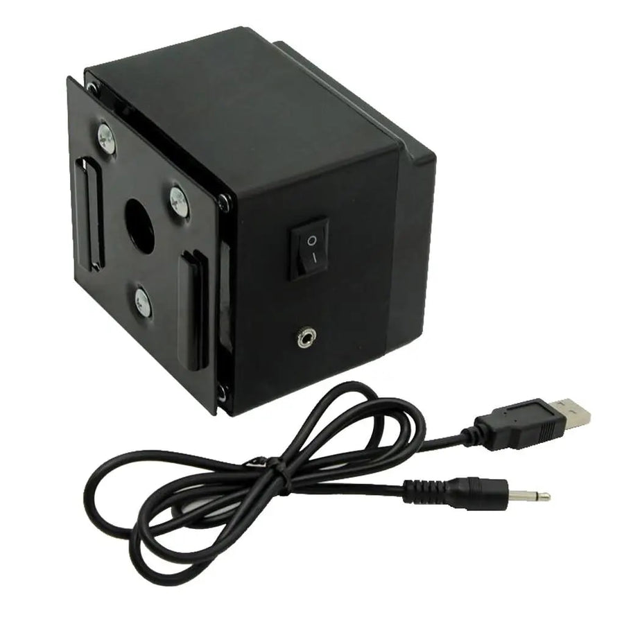 Rechargeable Rotisserie Grill Motor, DC 5V, 4 RPM, Black Metal
