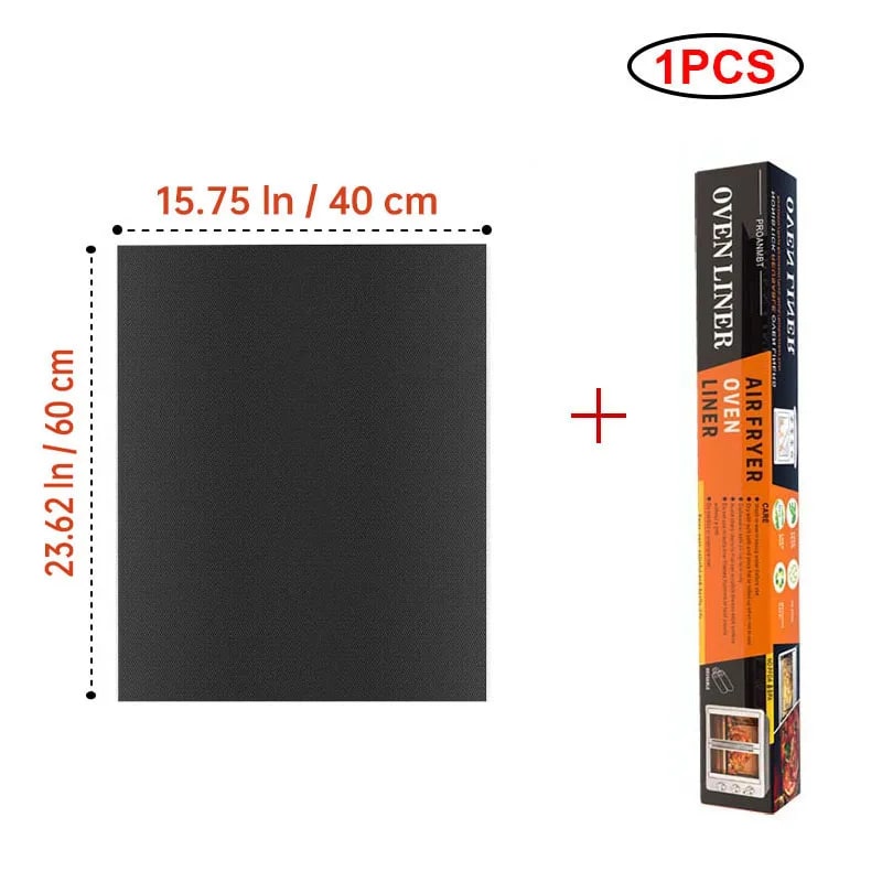 Black Teflon BBQ Grill Mat 40 x 33 cm Reusable Non-Stick Cooking Sheet - 40x60 1pcs-A