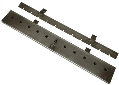 Stainless Steel Rotating BBQ Grill Wheel Mechanism for Square or Flat Skewers, Size M