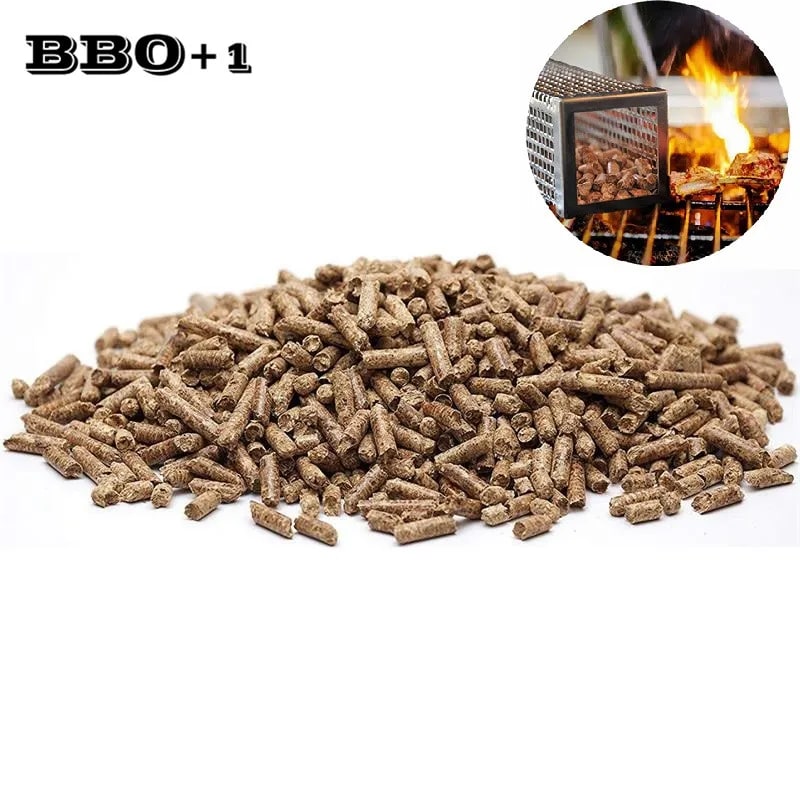 Wood Smoking Chips and Pellets for BBQ Smokers, 500g Options