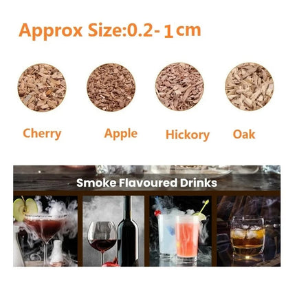 Wood Smoking Chips and Pellets for BBQ Smokers, 500g Options