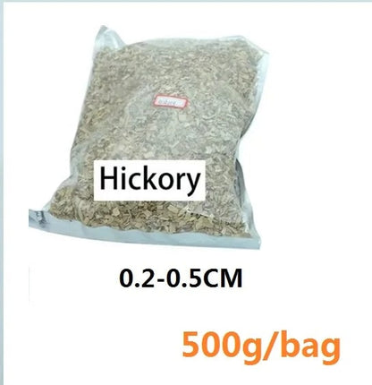 Wood Smoking Chips and Pellets for BBQ Smokers, 500g Options - Gold