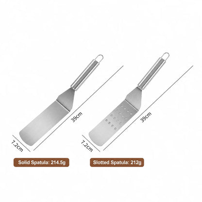 Stainless Steel Spatula Turner for BBQ, Frying and Steak, 39cm
