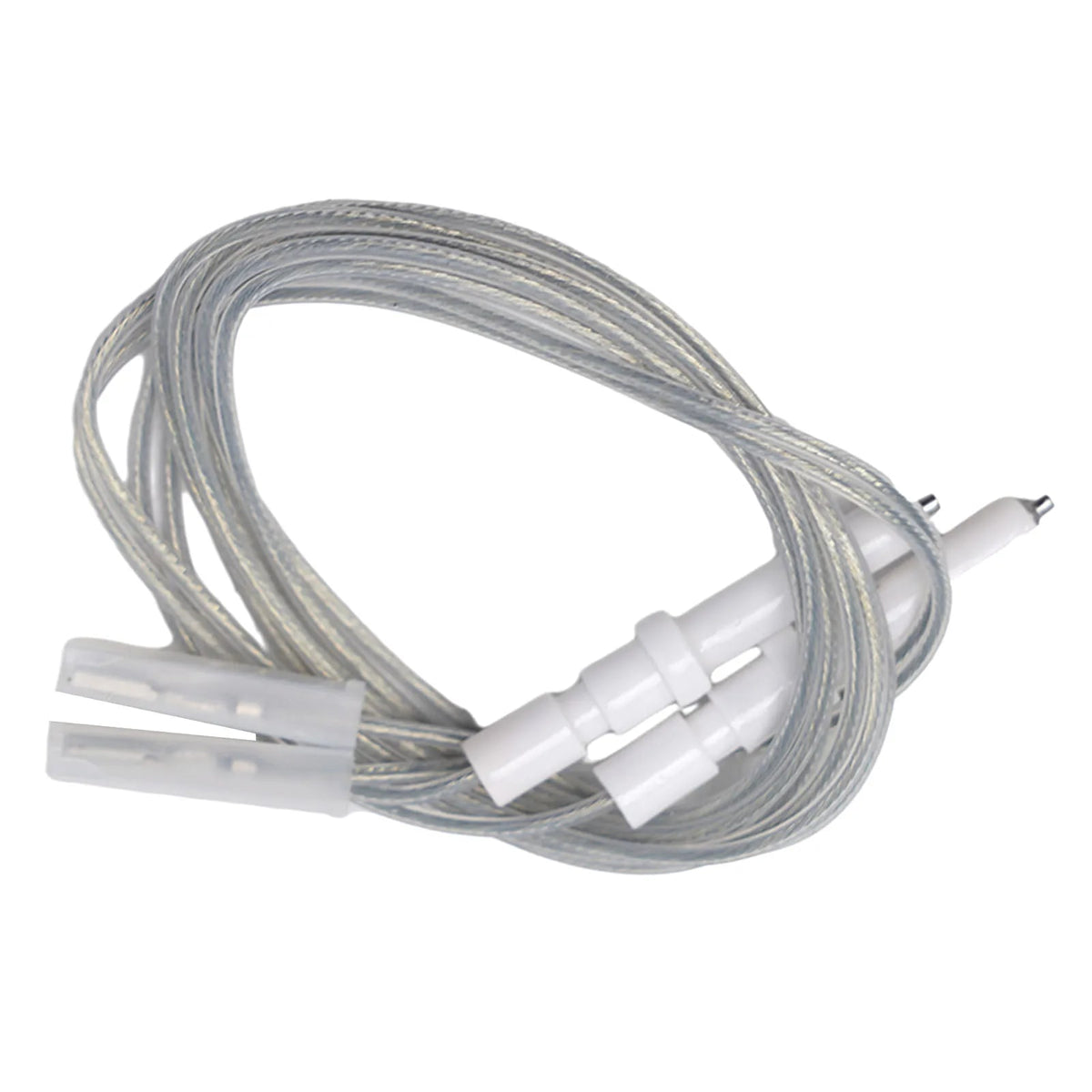 Gas Hob Igniter Electrodes, 2 Pack, Ceramic, 900mm Cable, 35/40/45mm