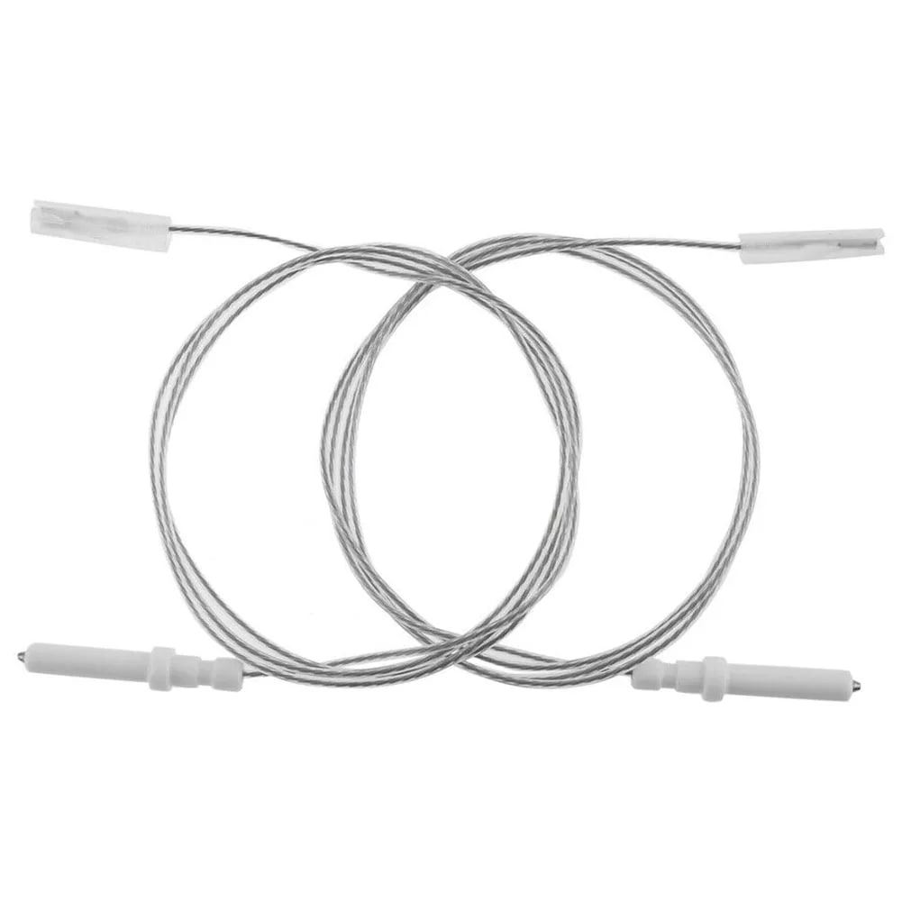 Gas Hob Igniter Electrodes, 2 Pack, Ceramic, 900mm Cable, 35/40/45mm