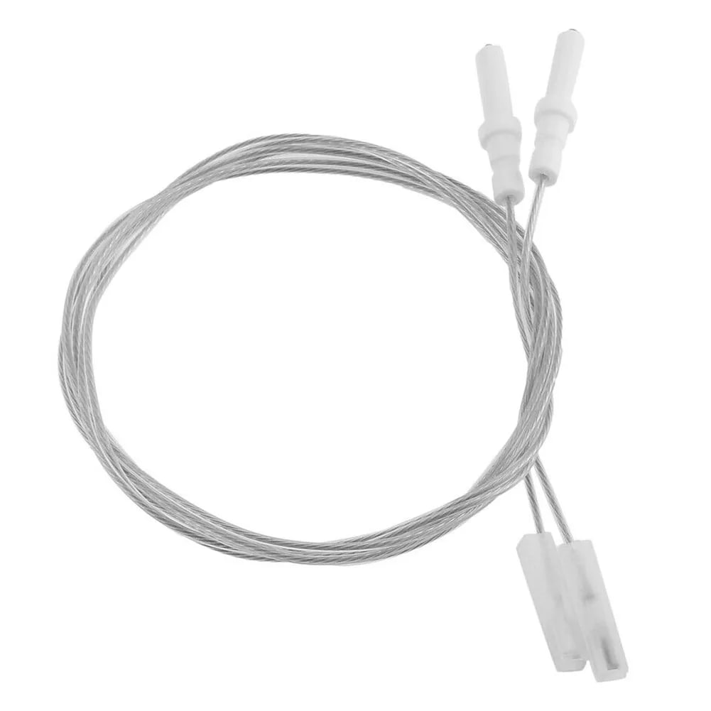 Gas Hob Igniter Electrodes, 2 Pack, Ceramic, 900mm Cable, 35/40/45mm