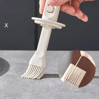 GIANXI Oil Basting Brush with Glass Jar, PP and ABS BBQ Cooking Tool
