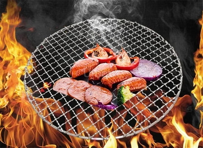 Round BBQ Grill Mesh, 304 Stainless Steel, 10-50cm Size Options