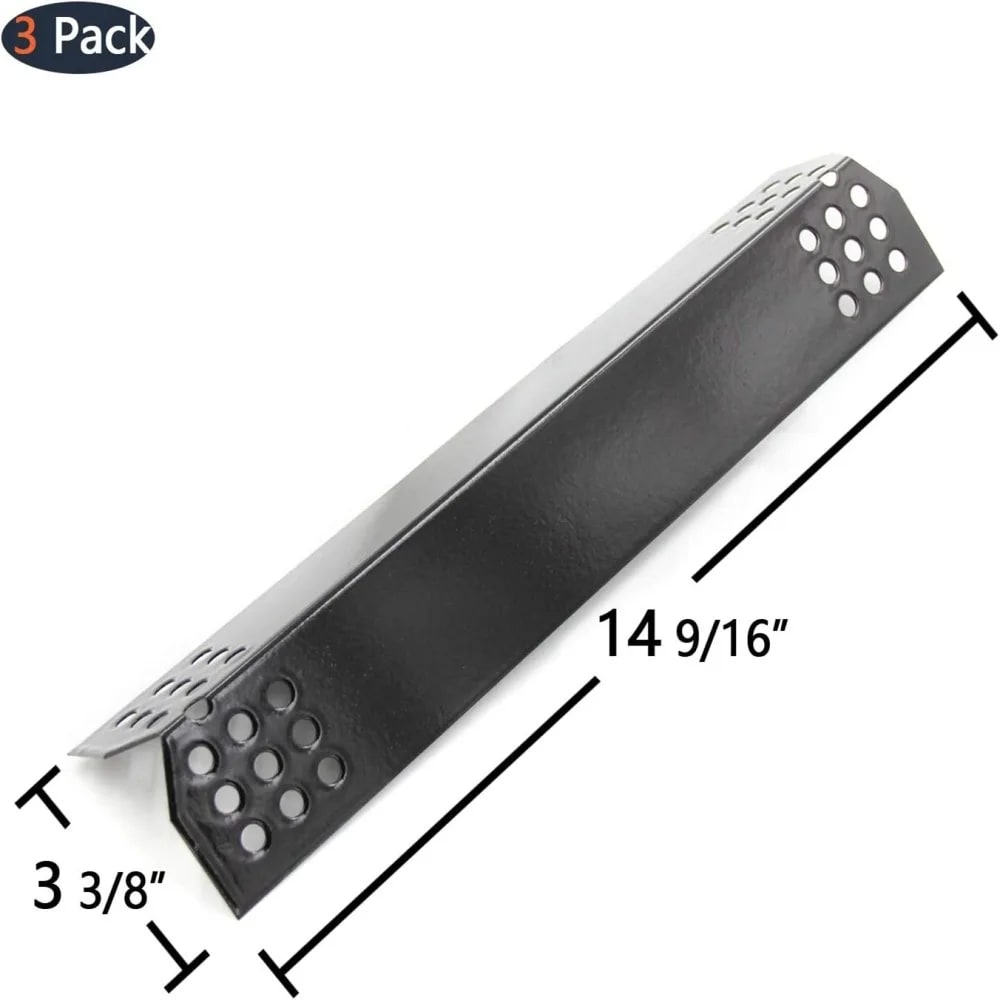 Enamel BBQ Heat Plate Replacement Flame Shield, 37cm x 8.5cm
