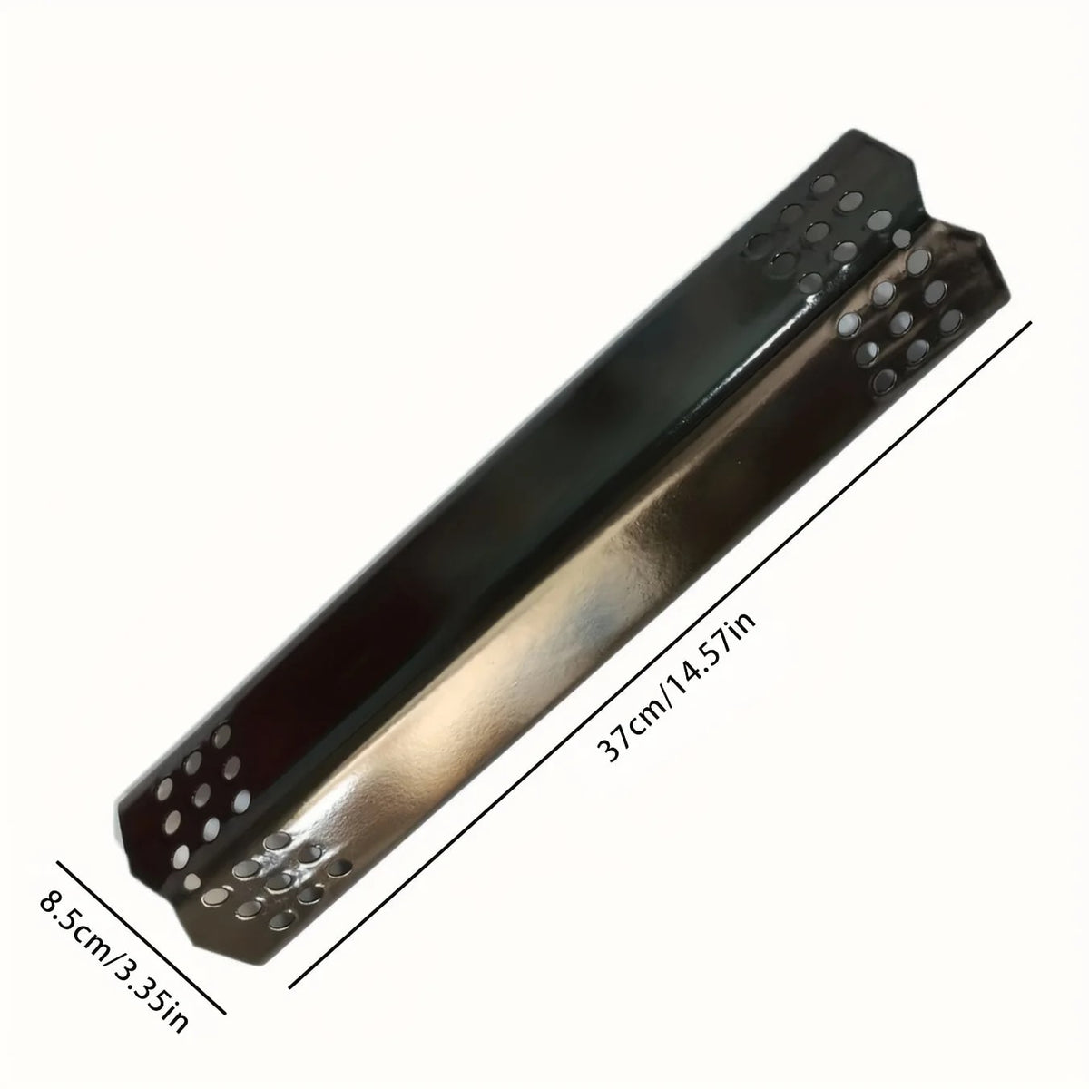 Enamel BBQ Heat Plate Replacement Flame Shield, 37cm x 8.5cm