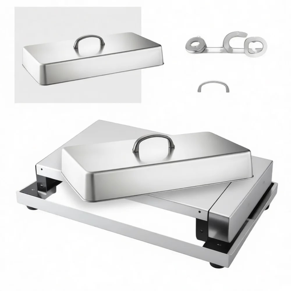 Square 304 Stainless Steel Basting Cover for Griddle, Steak, Burger and Cheese Melting