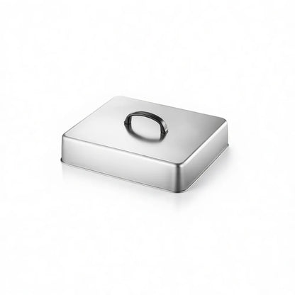 Square 304 Stainless Steel Basting Cover for Griddle, Steak, Burger and Cheese Melting