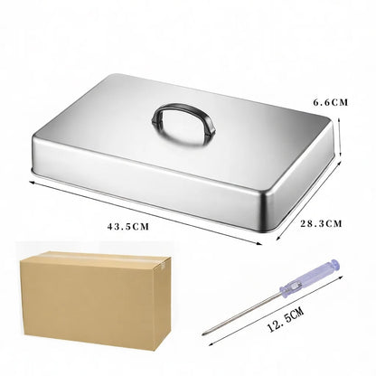 Square 304 Stainless Steel Basting Cover for Griddle, Steak, Burger and Cheese Melting - Grill Lid Pack Too 3