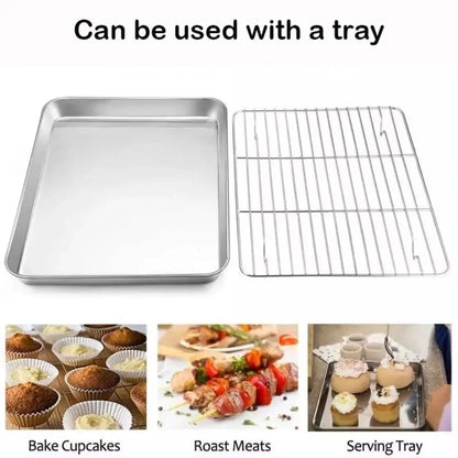 Stainless Steel Cooling Rack for Baking, Roasting, Grilling and BBQ, 5 Sizes