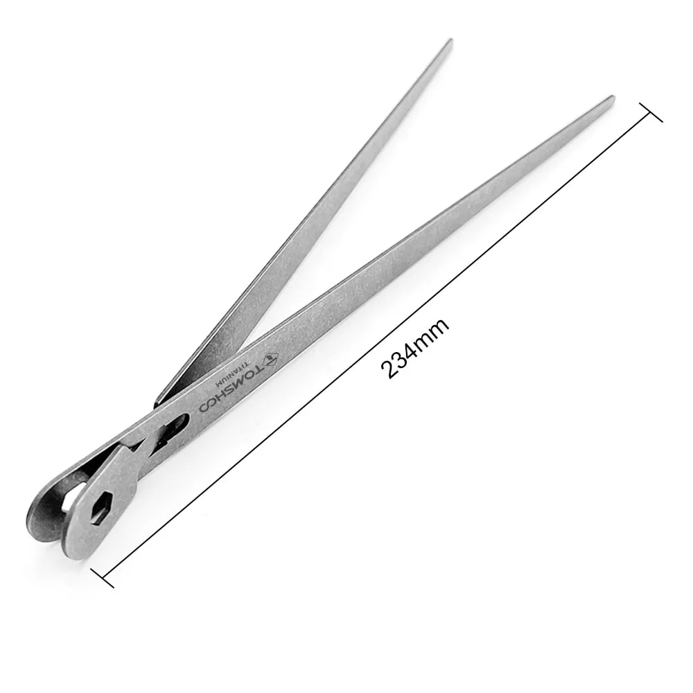 Metal Barbecue Tongs 23.4cm for Cooking, Camping and Bread