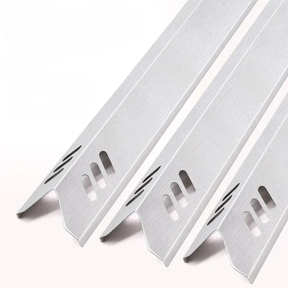 4 Stainless Steel Grill Heat Tents, 38.1 x 9.68 cm, Gas Grill Burner Covers