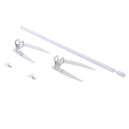 Stainless Steel BBQ Rotisserie Forks and Spit Rod, Silver, 1pc