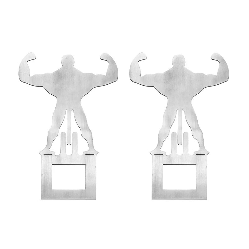 Stainless Steel Hot Dog and Sausage Holder for Barbecue Grilling - WHITE