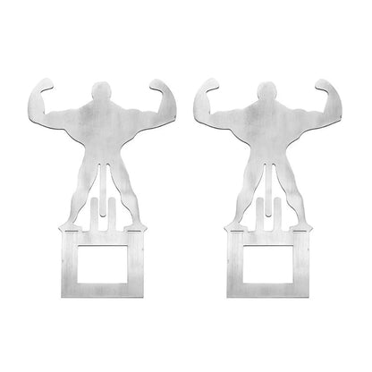 Stainless Steel Hot Dog and Sausage Holder for Barbecue Grilling - WHITE