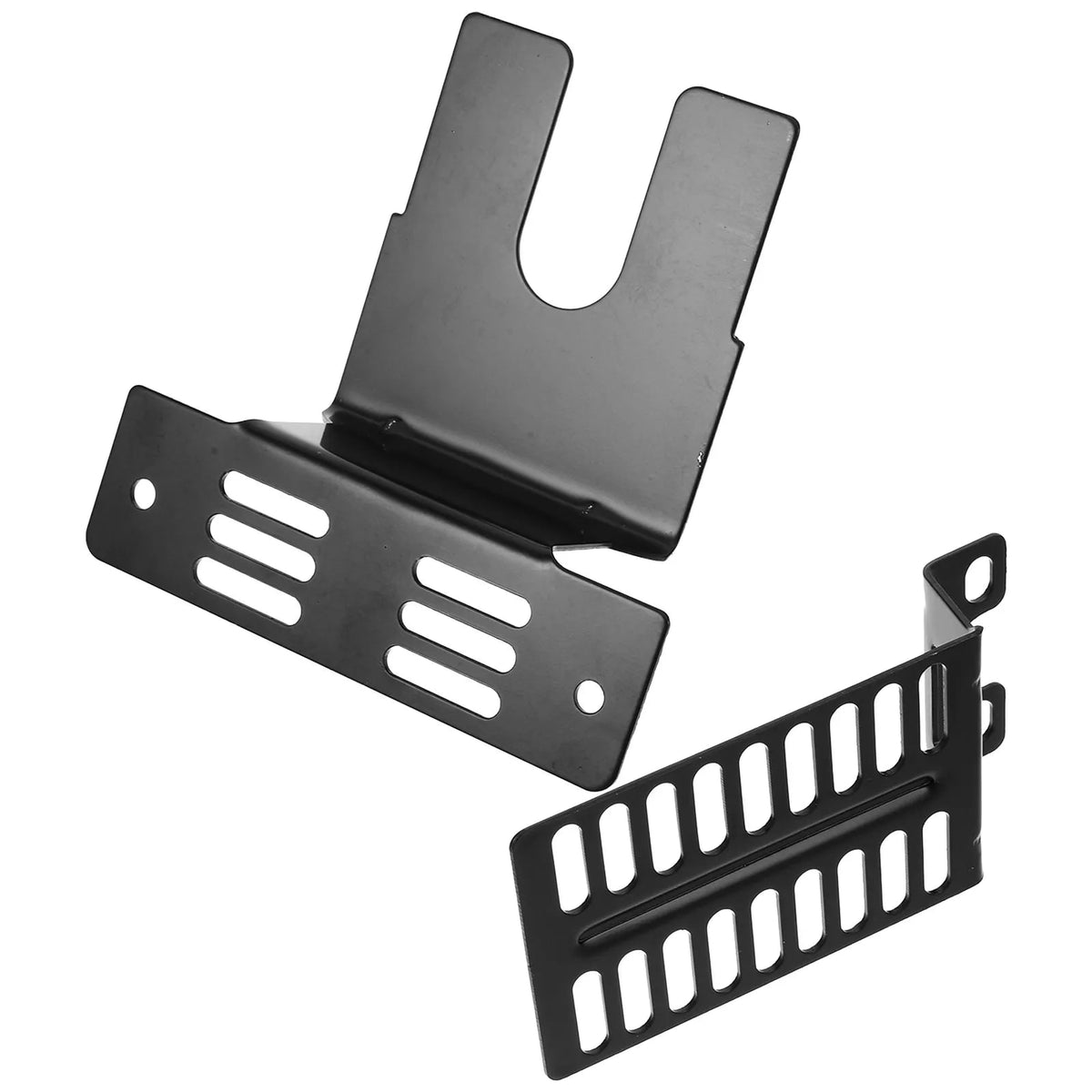 Stainless Steel Rotisserie Motor Bracket Set for Barbecue Grills, Black