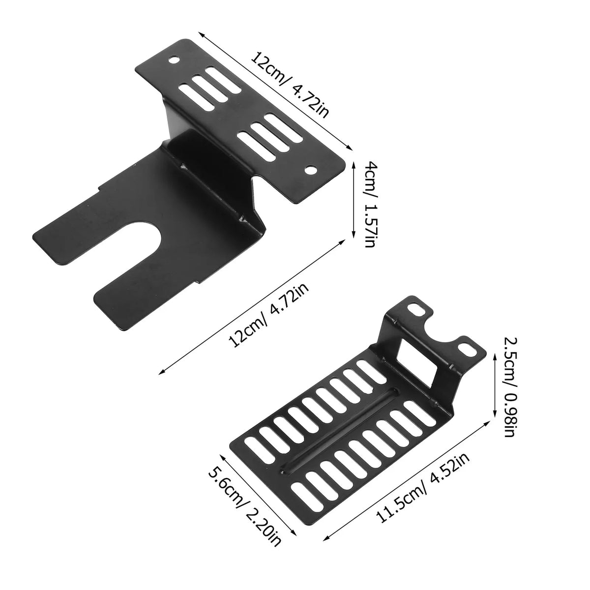 Stainless Steel Rotisserie Motor Bracket Set for Barbecue Grills, Black