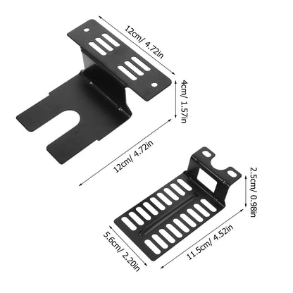 Stainless Steel Rotisserie Motor Bracket Set for Barbecue Grills, Black