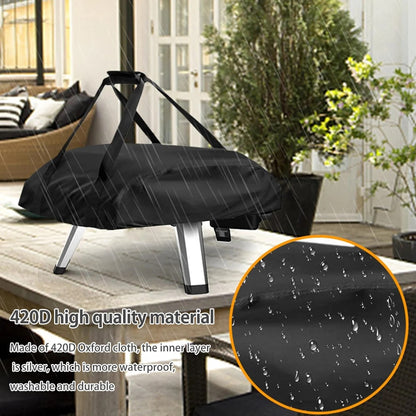 Outdoor Pizza Oven Cover for Ooni Koda 12 & 16, Black Oxford Fabric