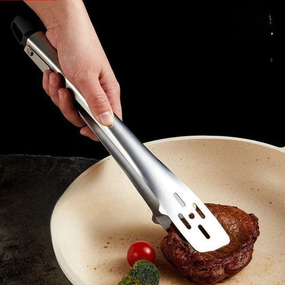 Stainless Steel BBQ Tongs and Grilling Tweezers, 10-12 Inch Options
