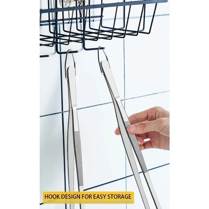 Stainless Steel BBQ Tongs and Grilling Tweezers, 10-12 Inch Options