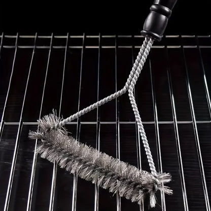 BBQ Grill Cleaning Brush with Stainless Steel Wire Bristles, 31cm