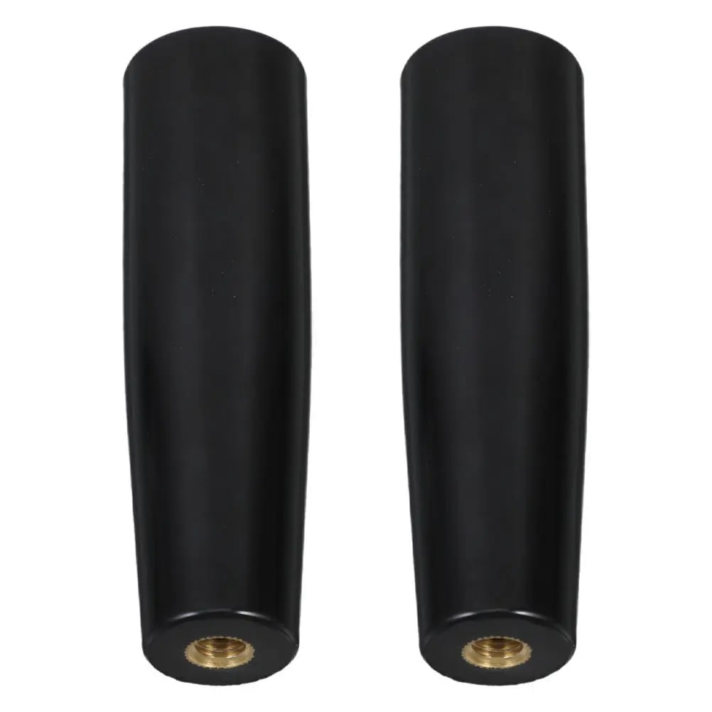 BBQ Rotisserie Replacement Handles, Black Plastic Grill Tool Grips, 2 Pack