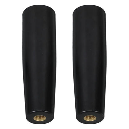 BBQ Rotisserie Replacement Handles, Black Plastic Grill Tool Grips, 2 Pack