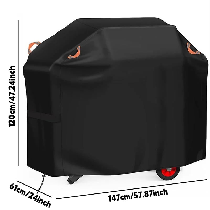 210D BBQ Cover, Rainproof Fabric Gas Grill Cover, 3 Sizes - 210D 147x61x120cm