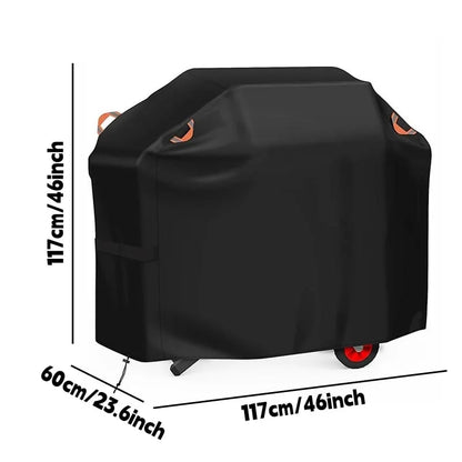 210D BBQ Cover, Rainproof Fabric Gas Grill Cover, 3 Sizes - 210D 117x60x117cm