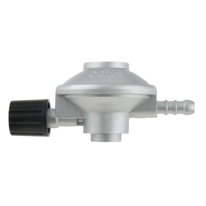 Adjustable Low-Pressure Propane Gas Regulator with Hose Barb for 1 lb Bottles