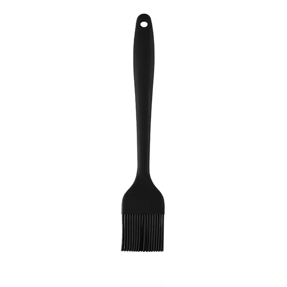 Silicone Basting Brush for BBQ, Grilling and Baking, 20.5cm - black