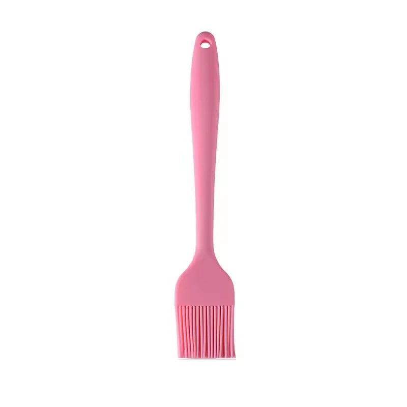Silicone Basting Brush for BBQ, Grilling and Baking, 20.5cm - Pink
