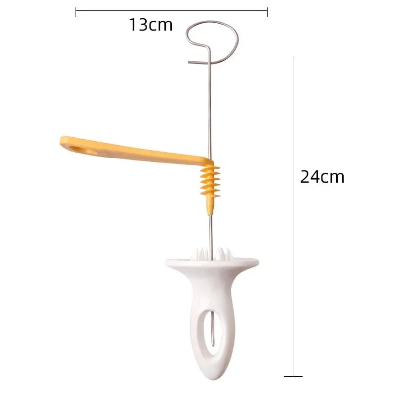 Portable Stainless Steel Potato Spiral Cutter with Skewers, 24cm
