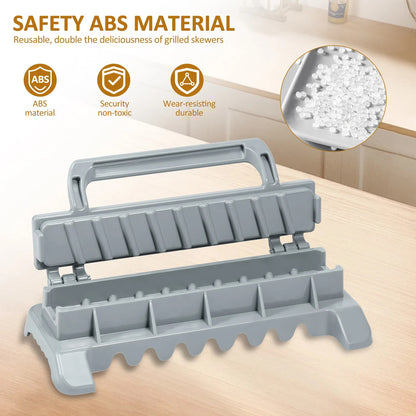 Manual Plastic Kebab Maker Press, Grey, 28 x 12 x 8.5cm