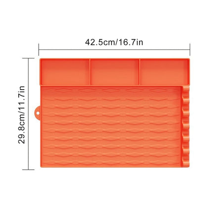Rubber Griddle Cover Mat for Blackstone Griddles, 17, 22, 28 or 36 Inch - Tool pad A Orange