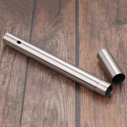 Stainless Steel BBQ Skewer Storage Tube, Reusable Grilling Stick Holder