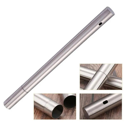 Stainless Steel BBQ Skewer Storage Tube, Reusable Grilling Stick Holder