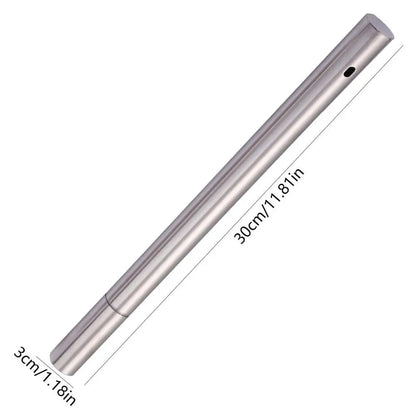 Stainless Steel BBQ Skewer Storage Tube, Reusable Grilling Stick Holder - 3cm Length 30cm